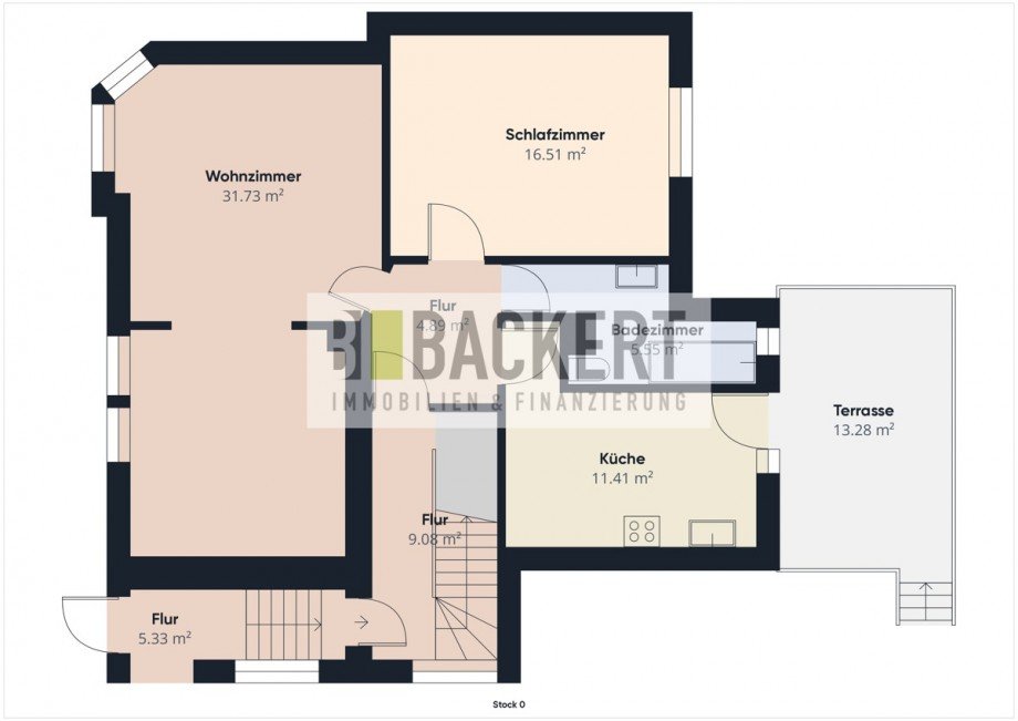 Grundriss EG Zweifamilienhaus Kronach