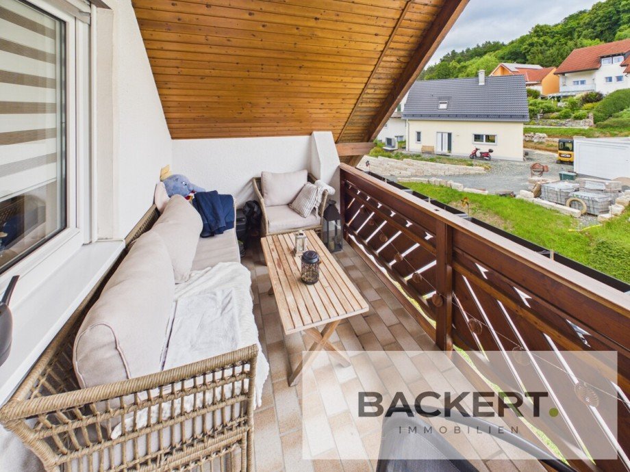 Balkon Dachgeschosswohnung Weismain