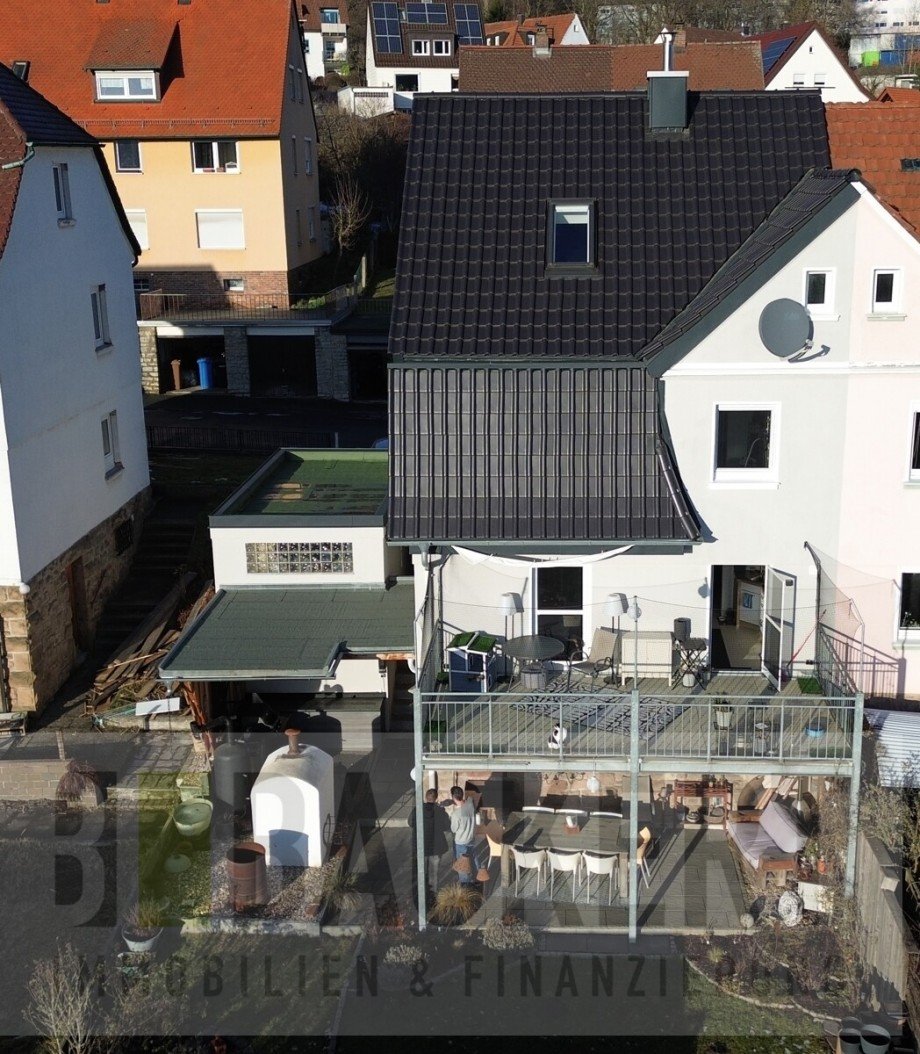 Luftaufnahme Doppelhaush�lfte Kulmbach