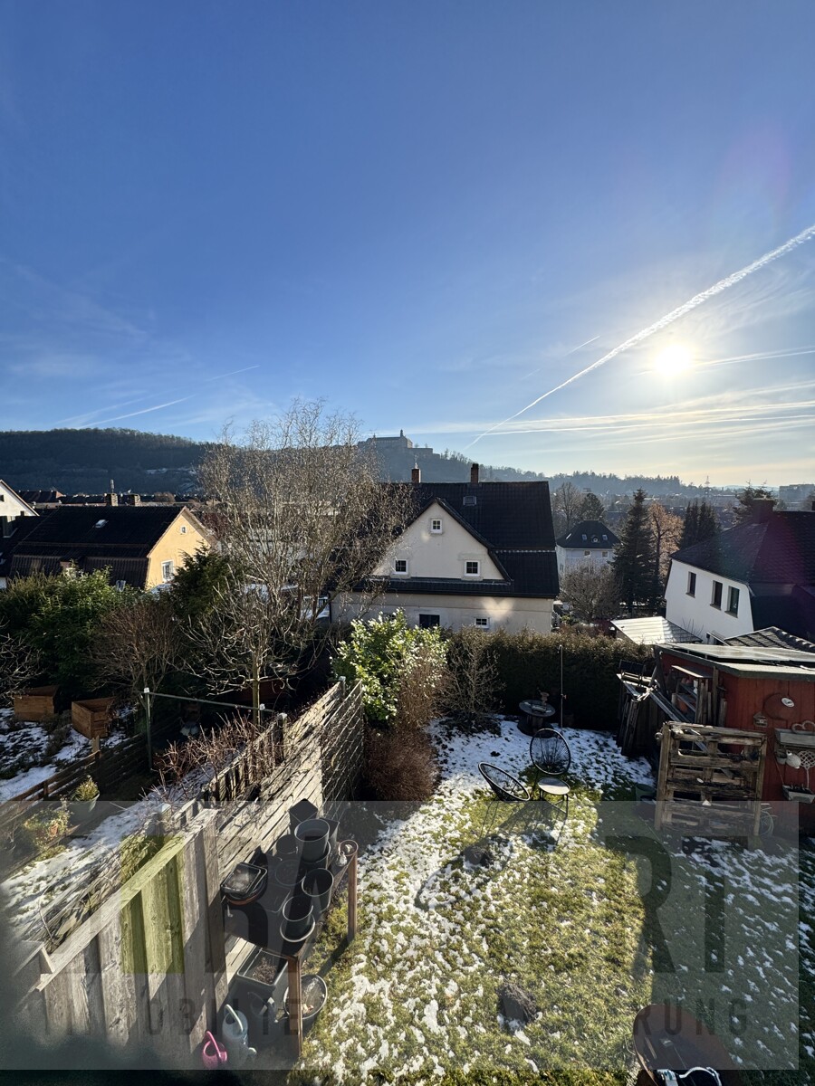 Aussicht vom Balkon Doppelhaush�lfte Kulmbach