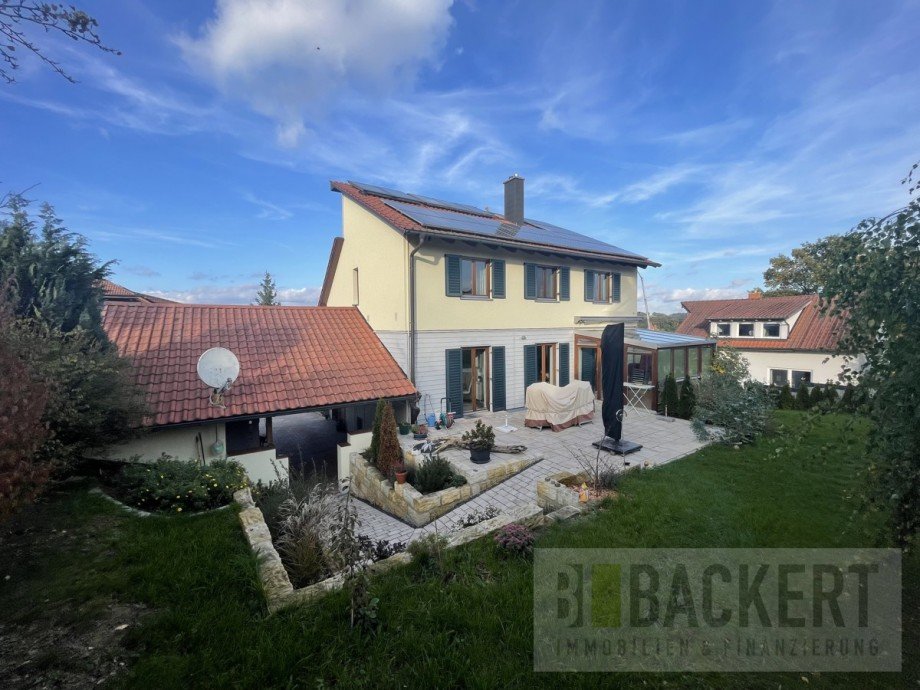 Ansicht Gartenseite Einfamilienhaus Michelau in Oberfranken / Schw�rbitz