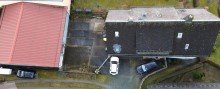 Luftbild Ger�umiges Wohnhaus mit bis zu drei Einheiten, Garagen und Lagerhalle!