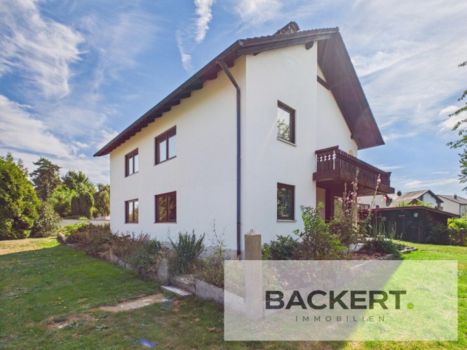 Ansicht Gartenseite Zweifamilienhaus Wiesau / Sch�nhaid