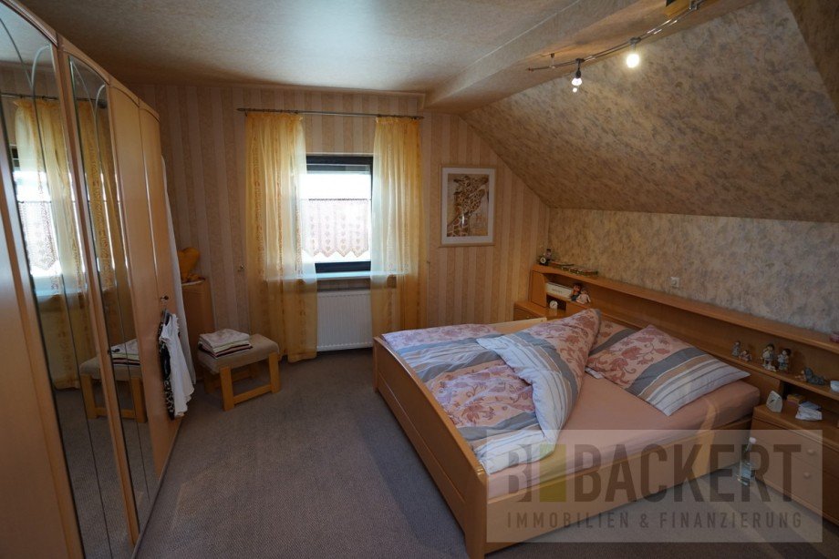 Schlafzimmer im Dachgeschoss Haus Burgkunstadt