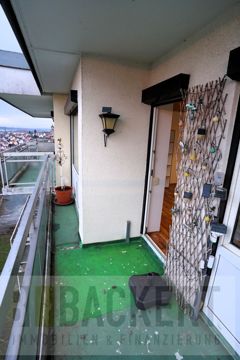 zweiter Balkon Penthousewohnung Lichtenfels