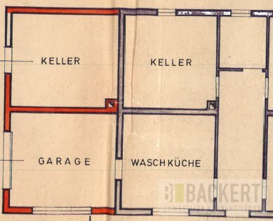 Grundriss Erdgeschoss Doppelhaush�lfte Aufse�