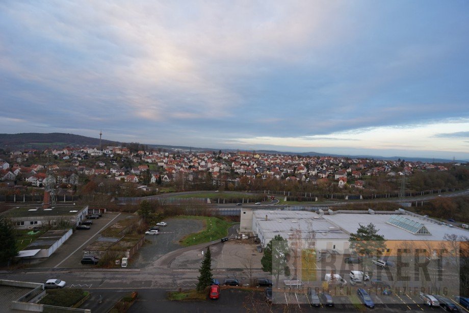 Ausblick vom Balkon Penthousewohnung Lichtenfels