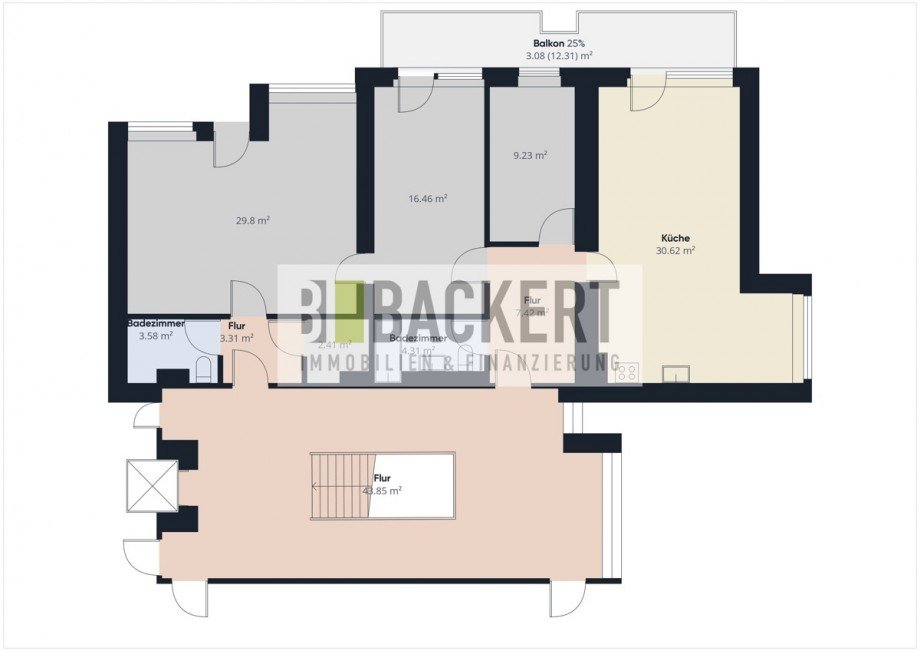 Grundriss Penthousewohnung Lichtenfels