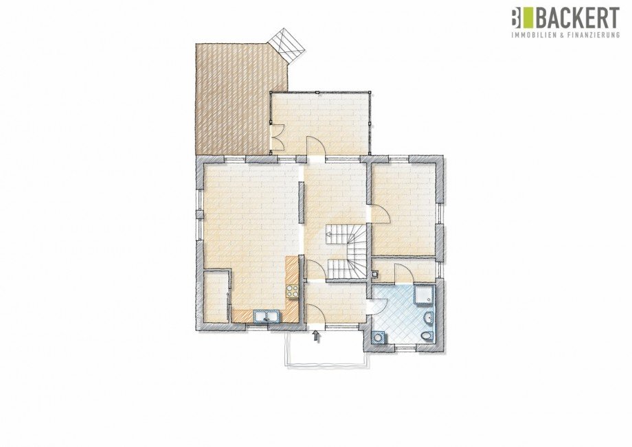 Grundriss Erdgeschoss Einfamilienhaus Weismain