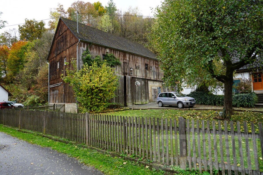 Seitliche Ansicht Landhaus Wonsees / Schirradorf