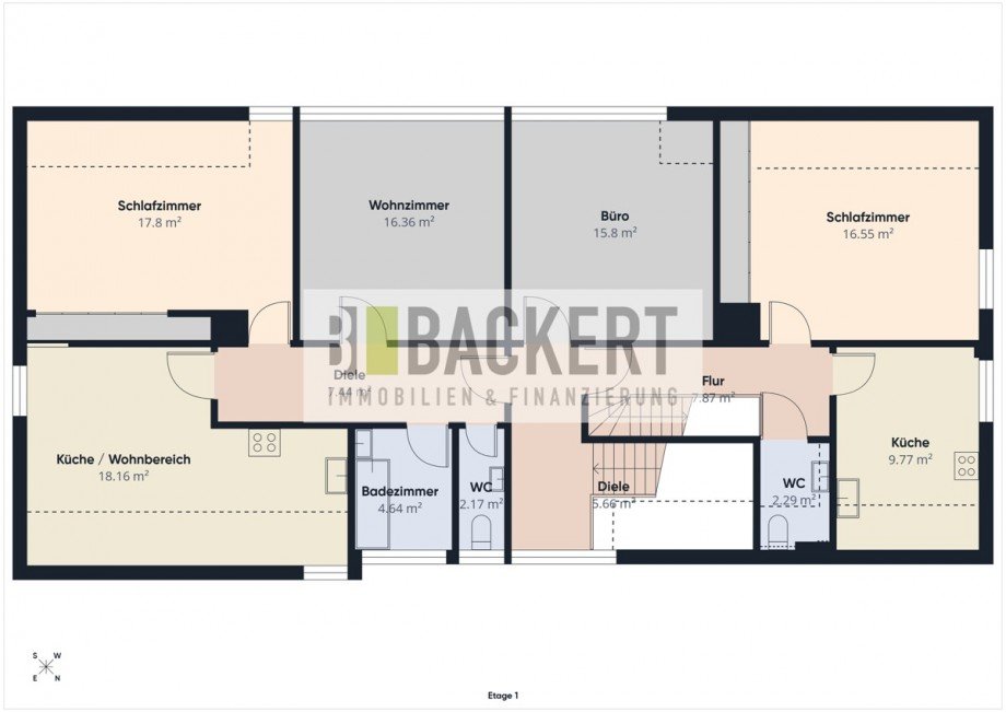 Grundriss OG Einfamilienhaus Steinwiesen / Nurn