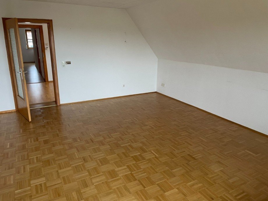Wohnzimmer Dachgeschosswohnung Kulmbach