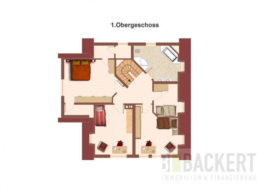 Grundriss Dachgeschoss Einfamilienhaus Speichersdorf