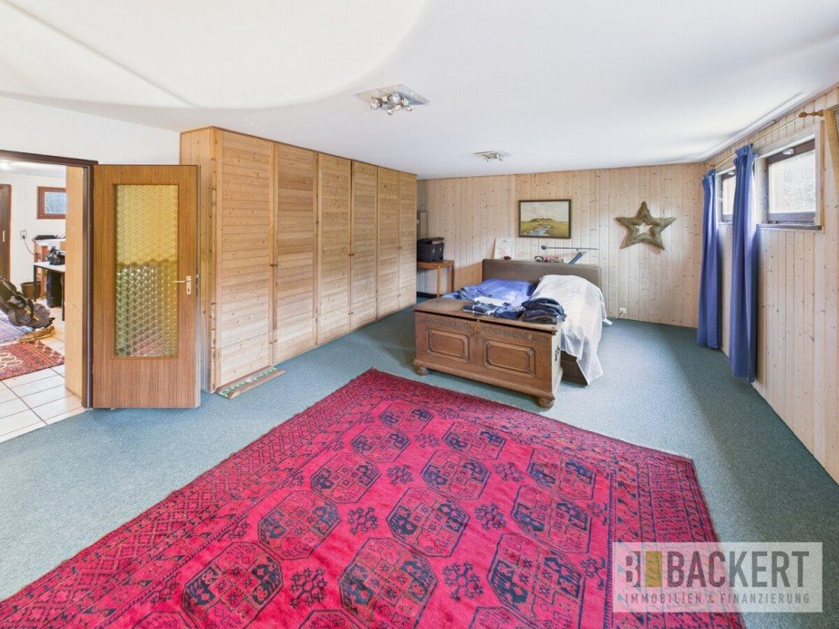 Schlafzimmer im Keller Einfamilienhaus Bayreuth