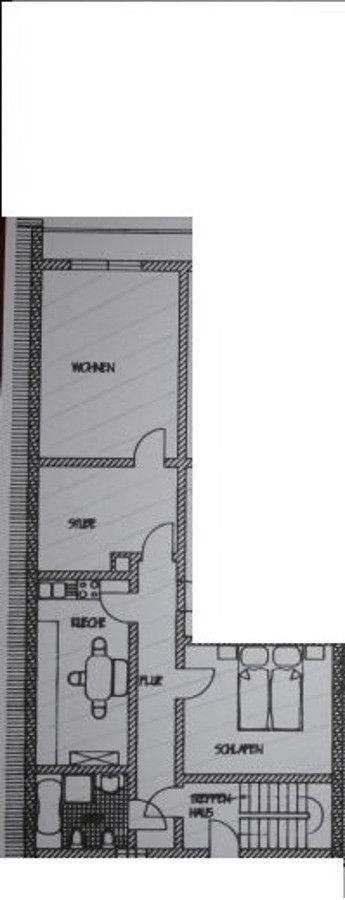Grundriss Dachgeschosswohnung Kulmbach