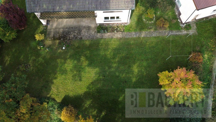 Luftaufnahme Garten Einfamilienhaus Mainleus