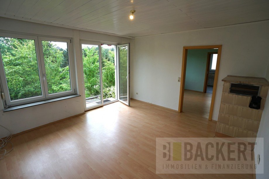 Wohnzimmer Wohnung EG Zweifamilienhaus Kulmbach