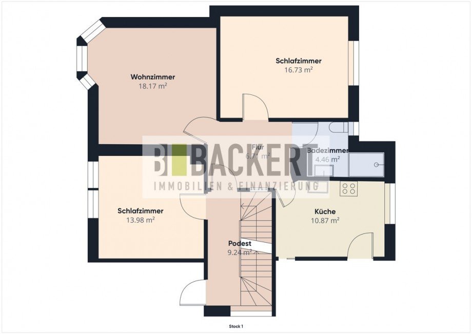 Grundriss OG Zweifamilienhaus Kronach