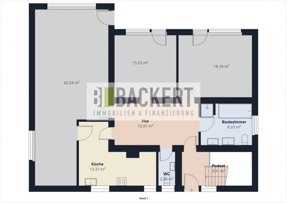 Grundriss Erdgeschoss Einfamilienhaus Mainleus