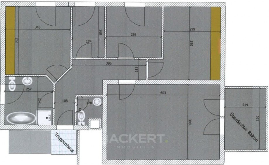 Grundriss Dachgeschosswohnung Mainleus / Hornschuchshausen