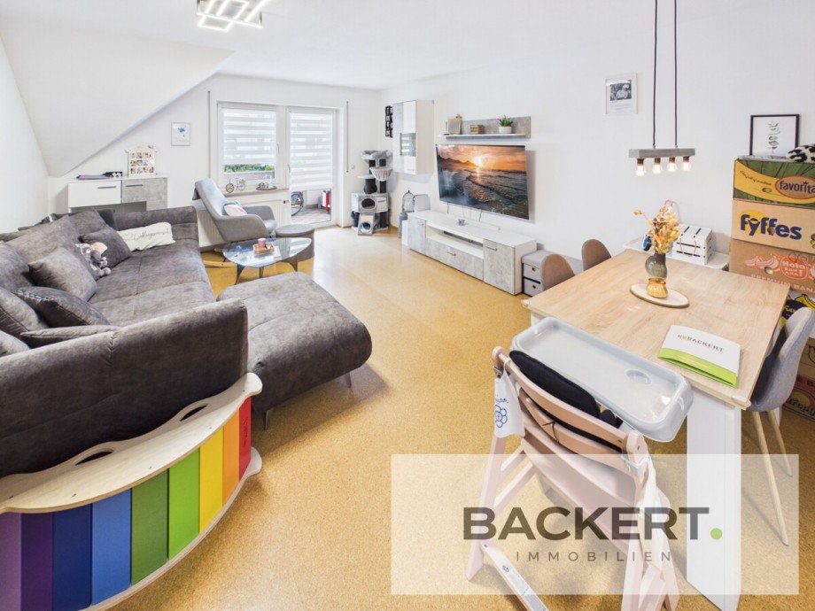 Wohn-/Esszimmer Dachgeschosswohnung Weismain
