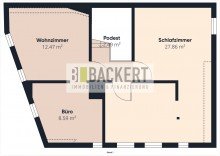 Grundriss Dachgeschoss Charmante Doppelhaush�lfte mit gro�em Gartenbereich