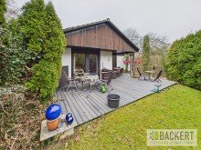 Terrasse Ger�umiger Bungalow unweit der Wilhelminenaue!