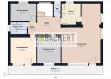 Grundriss Obergeschoss Ger�umiges Wohnhaus mit Ausbaureserve in Kulmbach - Wohnen und Arbeiten unter einem Dach
