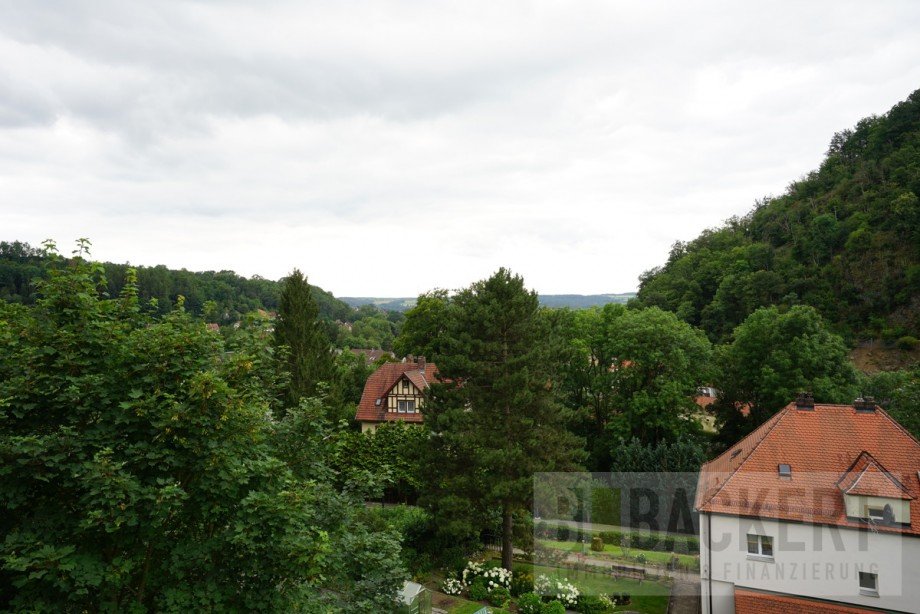 Ausblick vom Balkon Zweifamilienhaus Bad Berneck