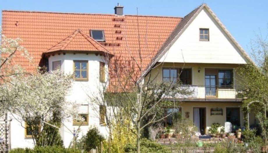 Ansicht Gartenseite Dachgeschosswohnung Kulmbach