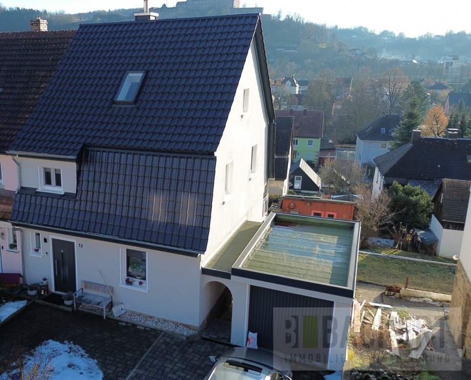 Luftaufnahme Doppelhaush�lfte Kulmbach