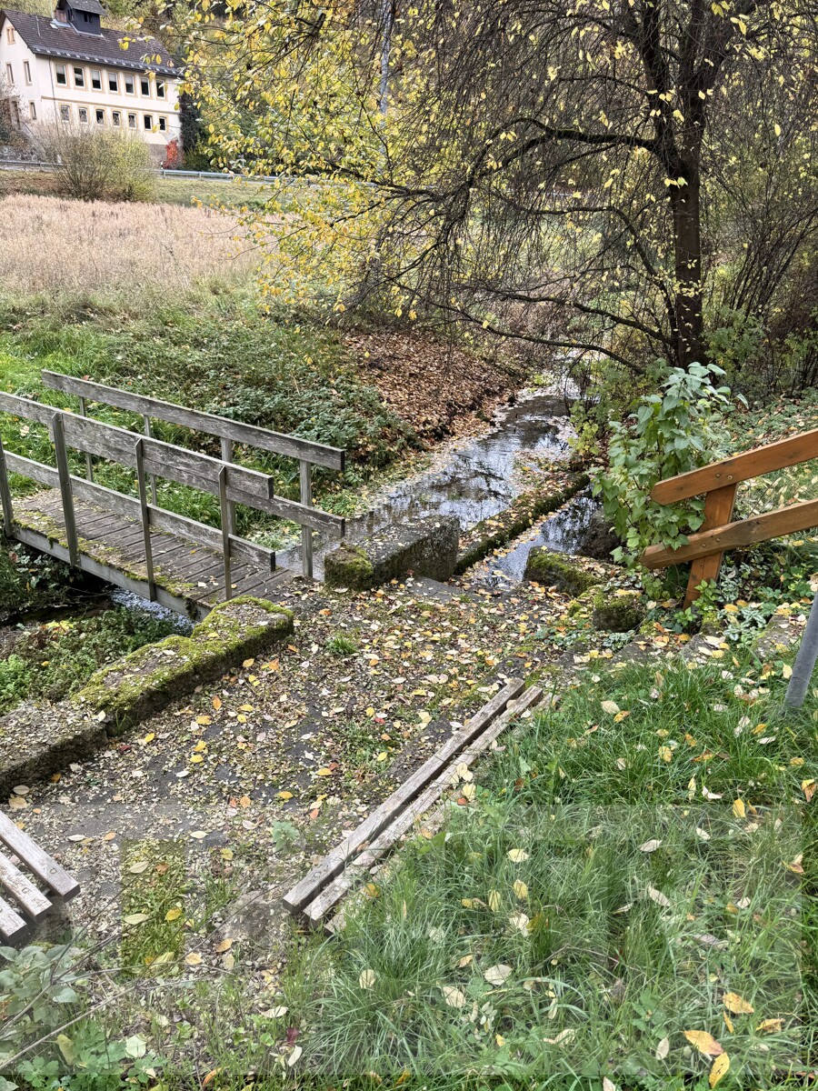 Kneipp-Anlage vor dem Grundst�ck Landhaus Wonsees / Schirradorf