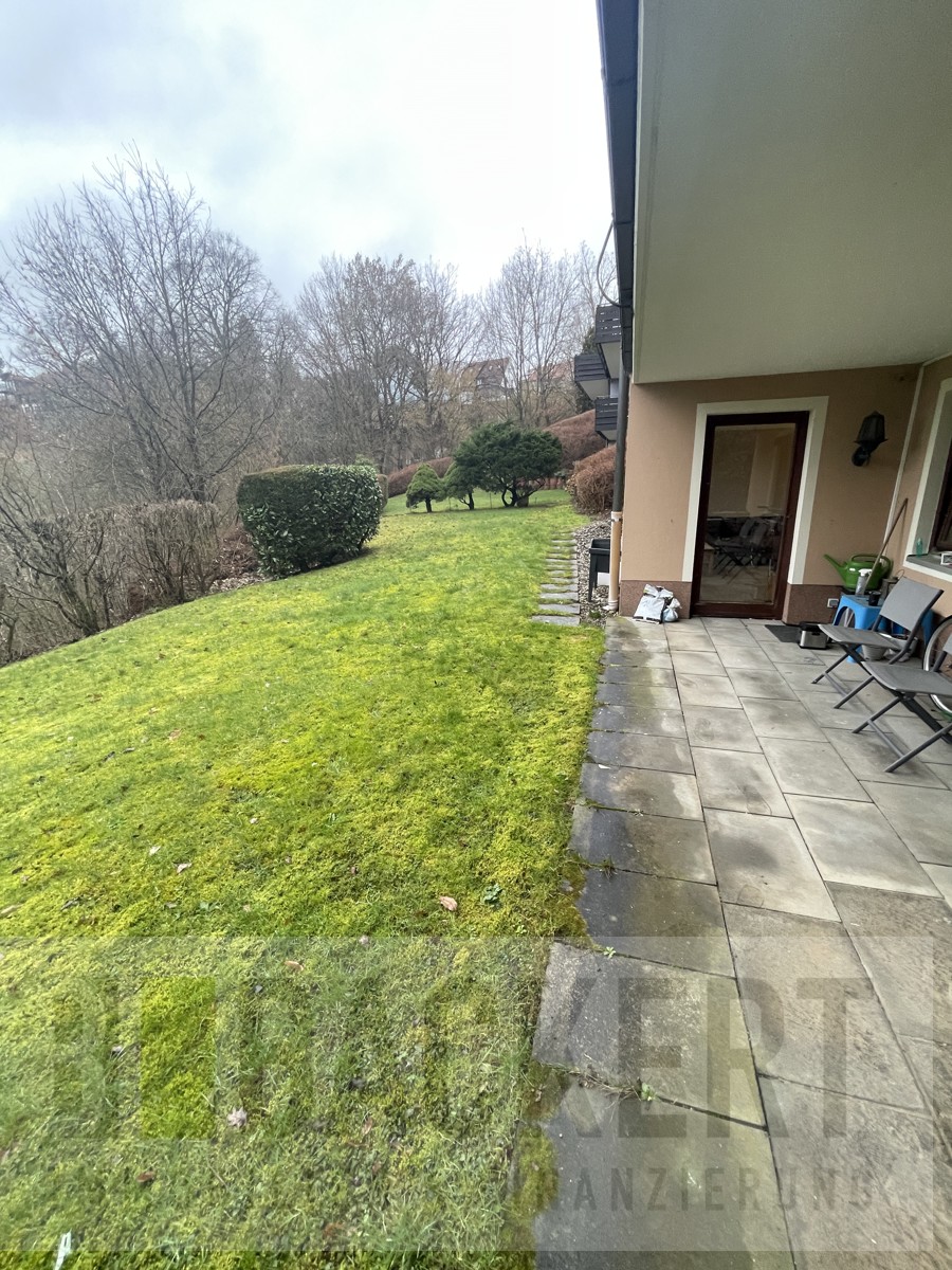 Terrasse und Garten Souterrainwohnung Kulmbach