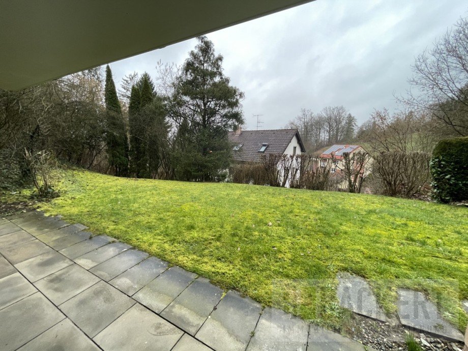 Terrasse und Garten Souterrainwohnung Kulmbach