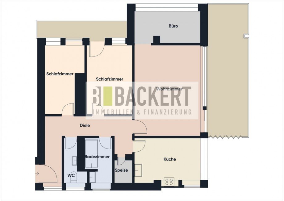 Grundriss Etagenwohnung Kulmbach / Petzmannsberg