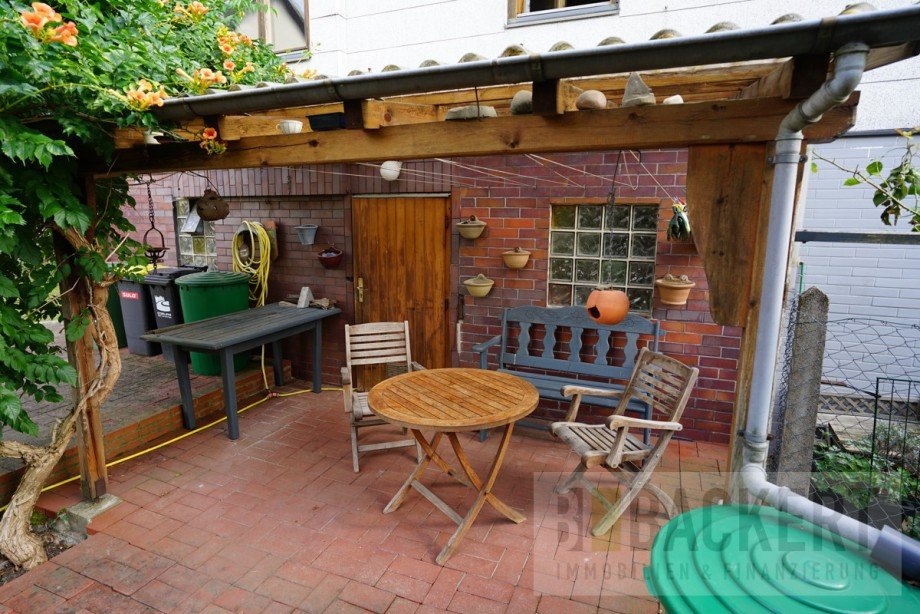 Terrasse Doppelhaush�lfte R�dental