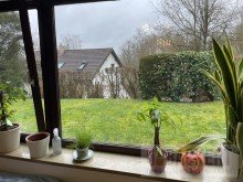 Blick vom Wohnzimmer Ger�umige 2,5-Zimmer-Souterrainwohnung in zentraler Lage von Kulmbach - kurzfristig frei