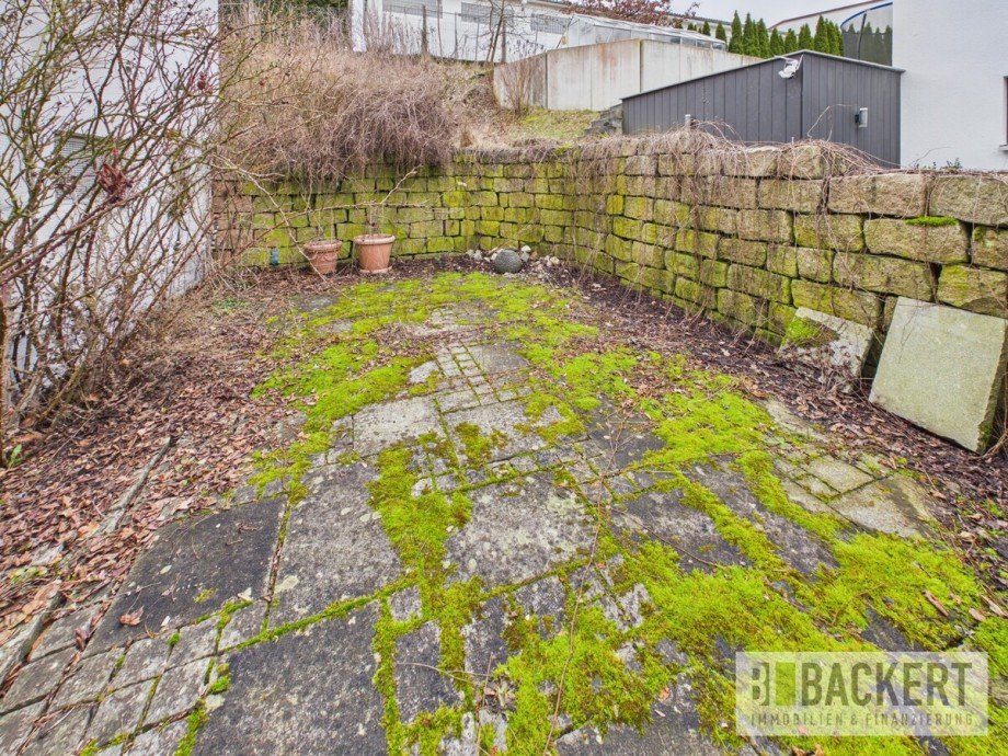 seitliche Terrasse Einfamilienhaus Kulmbach / Mangersreuth