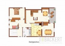 Grundriss Dachgeschoss Ger�umiges Zweifamilienhaus im Herzen von Weismain.