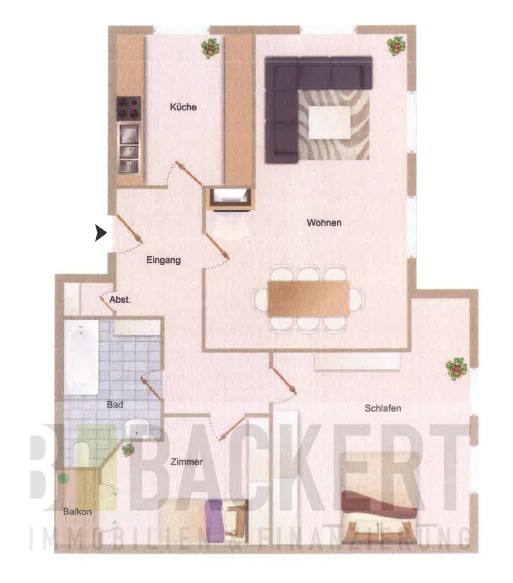Grundriss Etagenwohnung Bayreuth